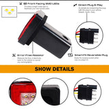 LED Hitch Receiver Brake Lamp For Trucks & SUVs 2‑Inch Car Interior Accessory iJDM