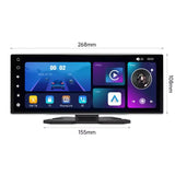 Portable Android Auto CarPlay Screen for Universal Fit Android Head Unit Generic 11.26 inch with rear view