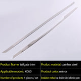 Stainless Steel Rear Bumper Trim for Volvo XC60 Car Interior Accessory LINGLUYANG