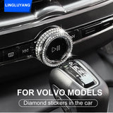 Zinc Alloy Diamond Interior Trim for Volvo Car Interior Accessory LINGLUYANG