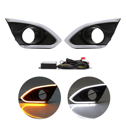 Dual Color Fog Light DRL for Chevy Spark 2013-2015 Car Interior Accessory MAGIC COLORM