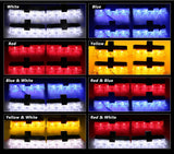 4-Panel Wireless LED Strobe Emergency Warning Light Red Blue