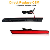 Rear Fog LED Bumper Reflectors for Ford Explorer 11-15 Car Interior Accessory iJDM
