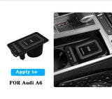 15W Fast Wireless Charger for Audi A6 C8 A7 2019 Car Interior Accessory LINGLUYANG