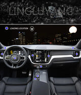 Zinc Alloy Diamond Interior Trim for Volvo Car Interior Accessory LINGLUYANG