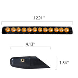 12 LED Strobe Warning Light Universal Auto Windshield LED Ambient Light MAGIC COLORM