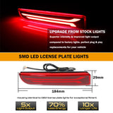 Car LED Bumper Reflector for Mitsubishi Lancer Evo X 2008‑17 Car Interior Accessory iJDM