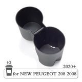 Cup Holder Protective Case Box for Peugeot 2008 e-2008 208 e-208 2019 - 2024