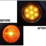 Pair Amber LED Side Marker Lights for Jeep JK Car Interior Accessory iJDM