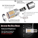 LED Dual-Color BAU15S Switchback for Universal Vehicles LED Ambient Light iJDM