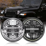 7 Inch Led Headlight Motorcycle For Harley Davidson Sportster Led Front Head Light 7 Inch for Lada Niva 4x4 Offroad UAZ 12V 24V