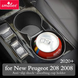 Cup Holder Protective Case Box for Peugeot 2008 e-2008 208 e-208 2019 - 2024 Car Interior Accessory | Cup Holder | Protector