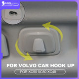Rear Row Coat Hooks for Volvo XC60 XC90 2015-2025 Car Interior Accessory LINGLUYANG
