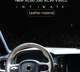 Micro Fiber Leather Wheel Cover for Volvo 2017-24 Car Interior Accessory LINGLUYANG