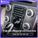 Aluminum Alloy AC Knobs for Volvo S60 2012-2016 Car Interior Accessory LINGLUYANG