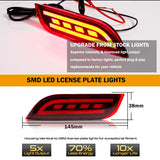 LED Bumper Reflector Lights for Subaru WRX Impreza 2008-2018 Car Interior Accessory iJDM