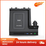 15W Wireless Charger for Mercedes Benz W205 C Class Car Interior Accessory LINGLUYANG