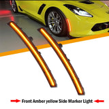 Smoked Lens LED Side Marker Lights for Corvette C7 LED Ambient Light iJDM