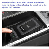 15W Fast Wireless Charger for Audi A6 C8 A7 2019 Car Interior Accessory LINGLUYANG