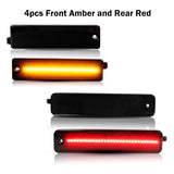 LED Side Marker Front & Rear Amber/Red for Pontiac Firebird Trans Am 1998-2002