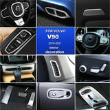 Interior Chrome Trim for Volvo V90 S90 2017-2021 Car Interior Accessory LINGLUYANG