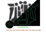 Anti-Slip Gate Slot Cup Mat for Hyundai Kona 2019 - 2022 Door Groove Pad Rubber Non-Slip Pad Interior Accessories Interior Ac