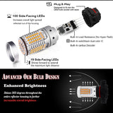 No Hyper Flash PSX24W Amber LED Turn Signal Car Interior Accessory iJDM