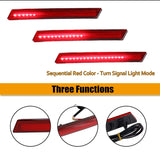 LED Bumper Reflector Light Red for Cadillac XTS 2013-2017 LED Ambient Light iJDM