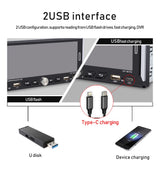 1 Din Wireless CarPlay MP5 Radio for Universal Cars Android Head Unit Bosstar