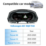 12.3" Linux Digital Instrument Cluster for Volkswagen Car Interior Accessory Bosstar