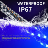 2ft 1/2 PCS RGB Spiral LED Whip Light for UTV ATV for Polaris RZR 800 900 1000 XP For Can-Am Maverick X3 APP Remote Control L