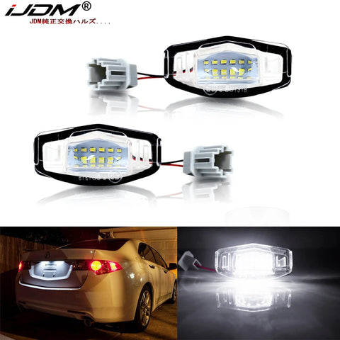 Error Free LED License Plate Lights for Honda Acura LED Ambient Light iJDM WHITE