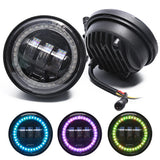 Motorcycle Foglight 4.5 inch With Amber Turning light LED Fog Light Passing Auxiliary Light For Harley Classic FLHR Road King