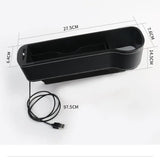 Seat Gap Storage Box with LED Light for Universal Cars