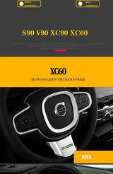 Decorative Steering Wheel Frame ABS for Volvo XC60 XC90 Car Interior Accessory LINGLUYANG