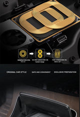 10W Wireless Phone Charger Case for Mercedes C Class Car Interior Accessory LINGLUYANG