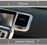 Stainless Console Frame Trim for Volvo S60 V60 Car Interior Accessory LINGLUYANG