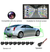 8-Sensor Visual Parking Radar System with 170° View Parking Camera BOSSTAR