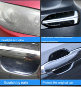 TPU Headlight Door Handle Protection Film for Volvo Car Interior Accessory LINGLUYANG