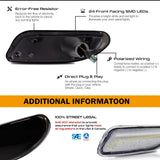 Amber Side Marker Lights For Mercedes W203 C-Class Car Interior Accessory iJDM