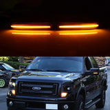 Amber LED Side Marker Lights for Ford F150 2009-2014 Car Interior Accessory iJDM