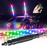 3/4/5FT LED Whip Light RGB RZR LED Lamp Waterproof Bendable Remote Control Multi-color Super Bright Flag Light for SUV ATV Lamp