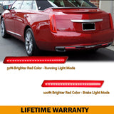 LED Bumper Reflector Light Red for Cadillac XTS 2013-2017 LED Ambient Light iJDM