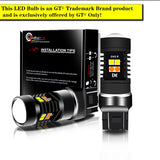 Switchback LED Bulbs 7443 7444 White/Yellow Turn Signal Car Interior Accessory iJDM
