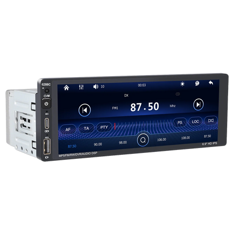 6.9" 1Din CarPlay Touch Screen Radio Universal Android Head Unit Bosstar 6.9inch 6288c