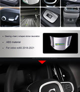 Interior ABS Moulding Sticker for Volvo XC60 2018 Car Interior Accessory LINGLUYANG