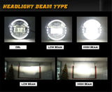 Black/Chrome 7inch LED Headlight /4.5inch Fog Lamp For Harley Davidson Electra Glide Road King Motorcycle Headlamp Bracket Set