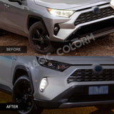 DRL LED Fog Lights for Toyota RAV4 2019-2021 Set Car Interior Accessory MAGIC COLORM
