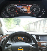 12.3 Inch Digital Dashboard Cluster for Nissan Patrol Y62 Car Interior Accessory Bosstar