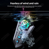 Waterproof Helmet Bluetooth Headset for Motorcycle Riding Car Speaker AKAMATE